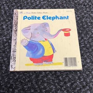 🍀5/$20 Polite Elephant Little Golden Book